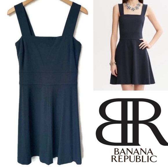 Banana Republic Dresses & Skirts - Banana Republic x Milly A-Line Dress Navy 10 NWT